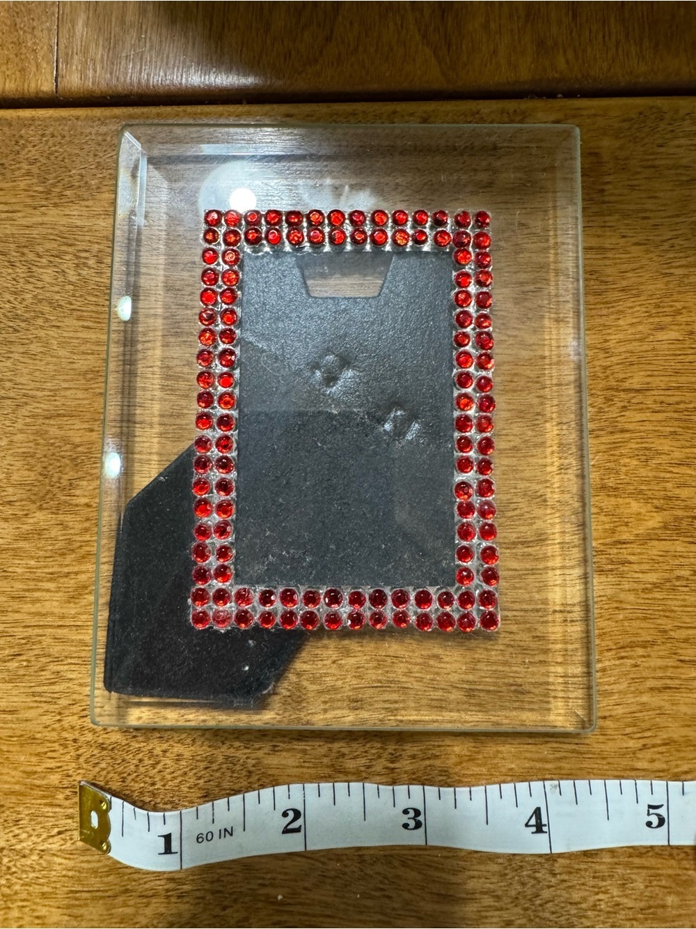 Glass Red Gemstone Mini Picture Frame - Picture 5 of 6